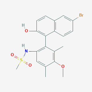 1-(6-(Methylsulfonamido)-3-methoxy-2,4-dimethylphenyl)-6-bromonaphthalen-2-ol - 