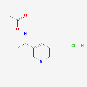 [(E)-1-(1-methyl-3,6-dihydro-2H-pyridin-5-yl)ethylideneamino] acetate;hydrochloride - 