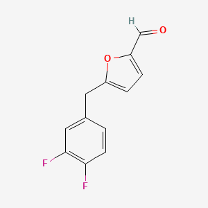 5-(3,4-Difluorobenzyl)furan-2-carbaldehyde - 