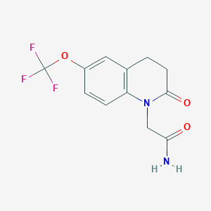2-[3,4-Dihydro-2-oxo-6-(trifluoromethoxy)quinolin-1(2H)-yl]acetamide - 1159511-95-1