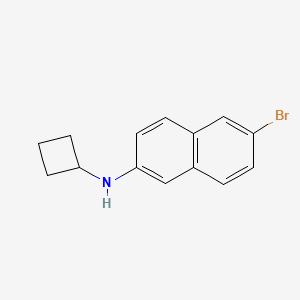 6-Bromo-N-cyclobutylnaphthalen-2-amine - 