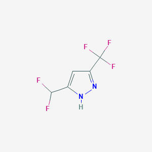 3-(Difluoromethyl)-5-(trifluoromethyl)-1H-pyrazole - 