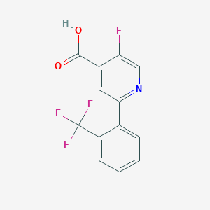 5-Fluoro-2-(2-(trifluoromethyl)phenyl)isonicotinic acid - 