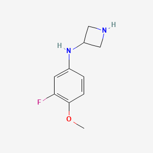 N-(3-fluoro-4-methoxyphenyl)azetidin-3-amine - 