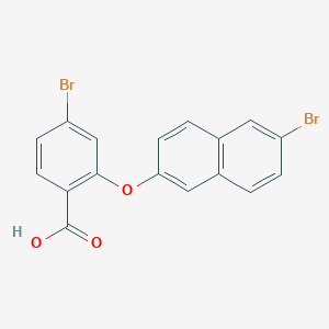 4-Bromo-2-((6-bromonaphthalen-2-yl)oxy)benzoic acid - 