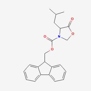 (9H-Fluoren-9-yl)methyl 4-isobutyl-5-oxooxazolidine-3-carboxylate - 