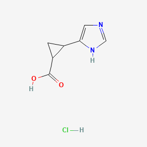 2-(1H-imidazol-4-yl)cyclopropane-1-carboxylic acid hydrochloride - 