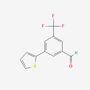 3-Thiophen-2-yl-5-trifluoromethyl-benzaldehyde - 