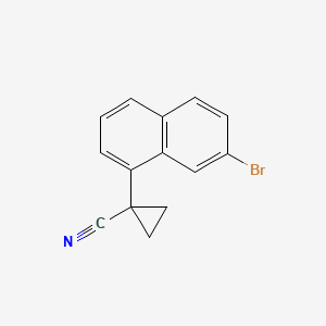 1-(7-Bromonaphthalen-1-YL)cyclopropane-1-carbonitrile - 