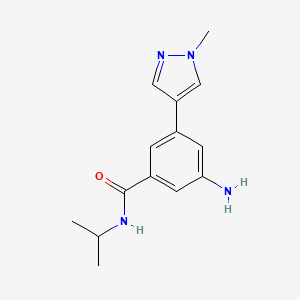 3-Amino-N-isopropyl-5-(1-methyl-1H-pyrazol-4-yl)benzamide - 