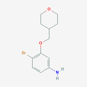 4-Bromo-3-(tetrahydro-pyran-4-ylmethoxy)-phenylamine - 