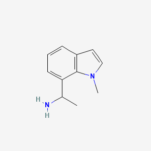 1-(1-Methyl-1H-indol-7-yl)ethan-1-amine - 