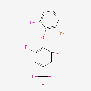 2-(2-Bromo-6-iodo-phenoxy)-1,3-difluoro-5-(trifluoromethyl)benzene - 
