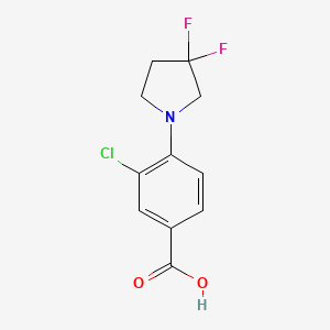 3-Chloro-4-(3,3-difluoropyrrolidin-1-yl)benzoic acid - 
