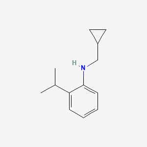 N-(cyclopropylmethyl)-2-(propan-2-yl)aniline - 