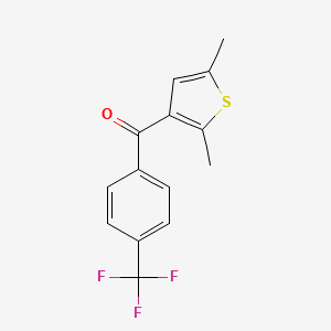 (2,5-Dimethylthiophen-3-yl)(4-(trifluoromethyl)phenyl)methanone - 