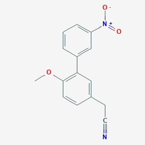 (6-Methoxy-3'-nitro-biphenyl-3-yl)-acetonitrile - 