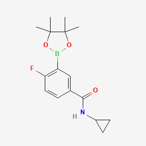 N-Cyclopropyl-4-fluoro-3-(4,4,5,5-tetramethyl-[1,3,2]dioxaborolan-2-yl)-benzamide - 