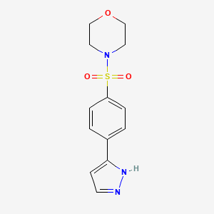 4-[4-(1H-Pyrazol-3-yl)phenyl]sulfonylmorpholine - 