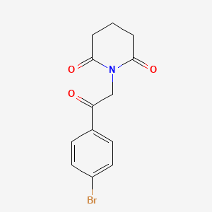 1-(2-(4-Bromophenyl)-2-oxoethyl)piperidine-2,6-dione - 