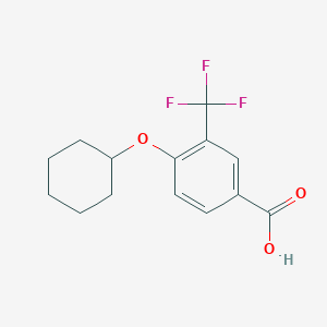 4-(Cyclohexyloxy)-3-(trifluoromethyl)benzoic acid - 