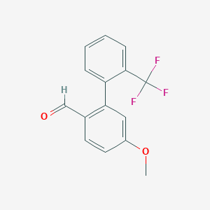 5-Methoxy-2'-(trifluoromethyl)biphenyl-2-carbaldehyde - 