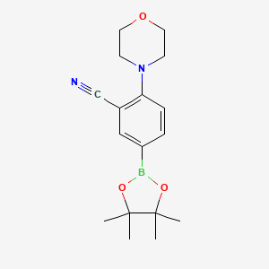 2-Morpholino-5-(4,4,5,5-tetramethyl-1,3,2-dioxaborolan-2-yl)benzonitrile - 