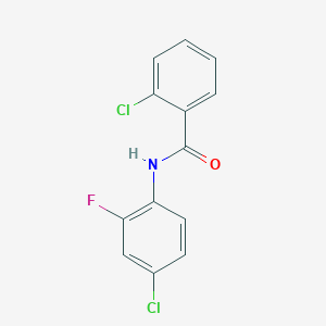 2-chloro-N-(4-chloro-2-fluorophenyl)benzamide - 