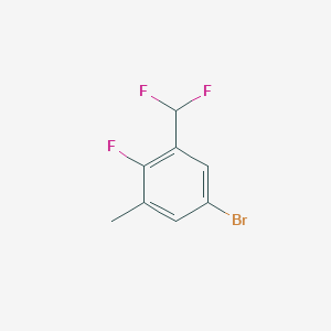 5-Bromo-1-(difluoromethyl)-2-fluoro-3-methylbenzene - 