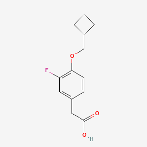 2-(4-(Cyclobutylmethoxy)-3-fluorophenyl)acetic acid - 