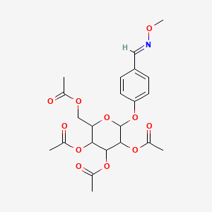 [3,4,5-triacetyloxy-6-[4-[(E)-methoxyiminomethyl]phenoxy]oxan-2-yl]methyl acetate - 