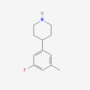 4-(3-Fluoro-5-methylphenyl)piperidine - 