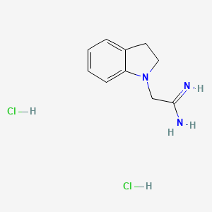 2-(2,3-dihydro-1H-indol-1-yl)ethanimidamide dihydrochloride - 