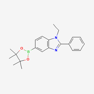 1-Ethyl-2-phenyl-5-(4,4,5,5-tetramethyl-1,3,2-dioxaborolan-2-yl)-1H-benzo[d]imidazole - 