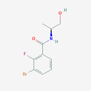 3-Bromo-2-fluoro-N-[(2S)-1-hydroxypropan-2-yl]benzamide - 