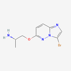 (2S)-1-[(3-Bromoimidazo[1,2-b]pyridazin-6-yl)oxy]propan-2-amine - 