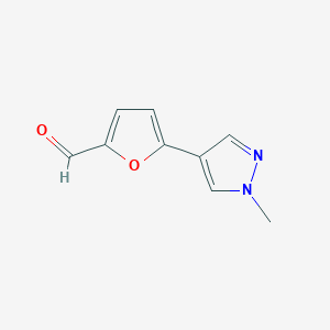 5-(1-Methyl-1H-pyrazol-4-YL)furan-2-carbaldehyde - 