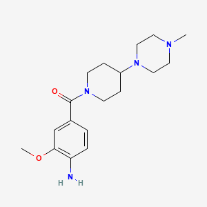 (4-Amino-3-methoxyphenyl)(4-(4-methylpiperazin-1-yl)piperidin-1-yl)methanone - 