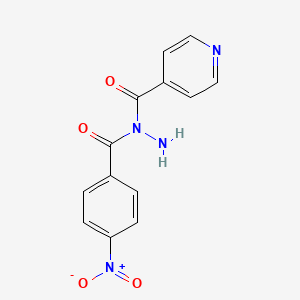 4-Pyridinecarboxylic acid, 1-(4-nitrobenzoyl)hydrazide - 79771-29-2