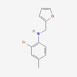 2-bromo-N-(furan-2-ylmethyl)-4-methylaniline - 