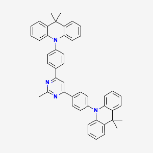 2-Methyl-4,6-bis[4-(9,9-dimethyl-9,10-dihydroacridine)phenyl] pyrimidine - 