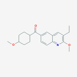 (3-Ethyl-2-methoxyquinolin-6-yl)(4-methoxycyclohexyl)methanone - 