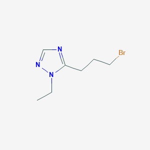 5-(3-bromopropyl)-1-ethyl-1H-1,2,4-triazole - 