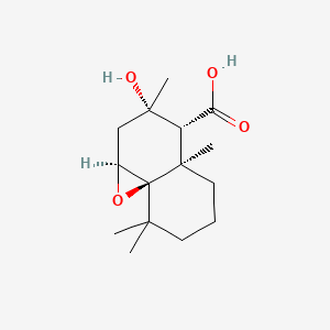 (1As,3s,4r,4ar,8ar)-3-hydroxy-3,4a,8,8-tetramethyloctahydro-1ah-naphtho[1,8a-b]oxirene-4-carboxylic acid - 92675-11-1