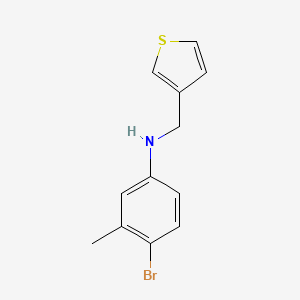 4-bromo-3-methyl-N-(thiophen-3-ylmethyl)aniline - 