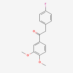 1-(3,4-Dimethoxyphenyl)-2-(4-fluorophenyl)ethanone - 85524-81-8