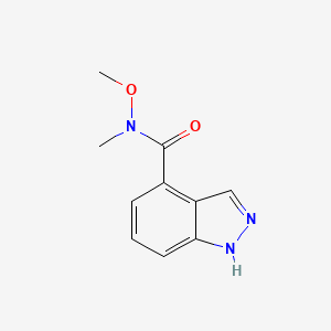 1H-Indazole-4-carboxamide, N-methoxy-N-methyl- - 