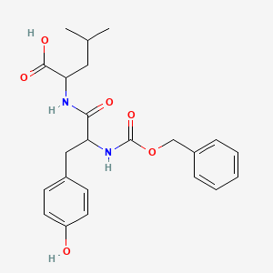 2-[[3-(4-Hydroxyphenyl)-2-(phenylmethoxycarbonylamino)propanoyl]amino]-4-methylpentanoic acid - 