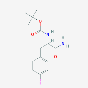 S-[1-Carbamoyl-2-(4-iodo-phenyl)-ethyl]-carbamic acid tert-butyl ester - 