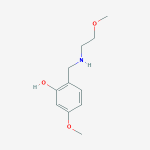 5-Methoxy-2-{[(2-methoxyethyl)amino]methyl}phenol - 